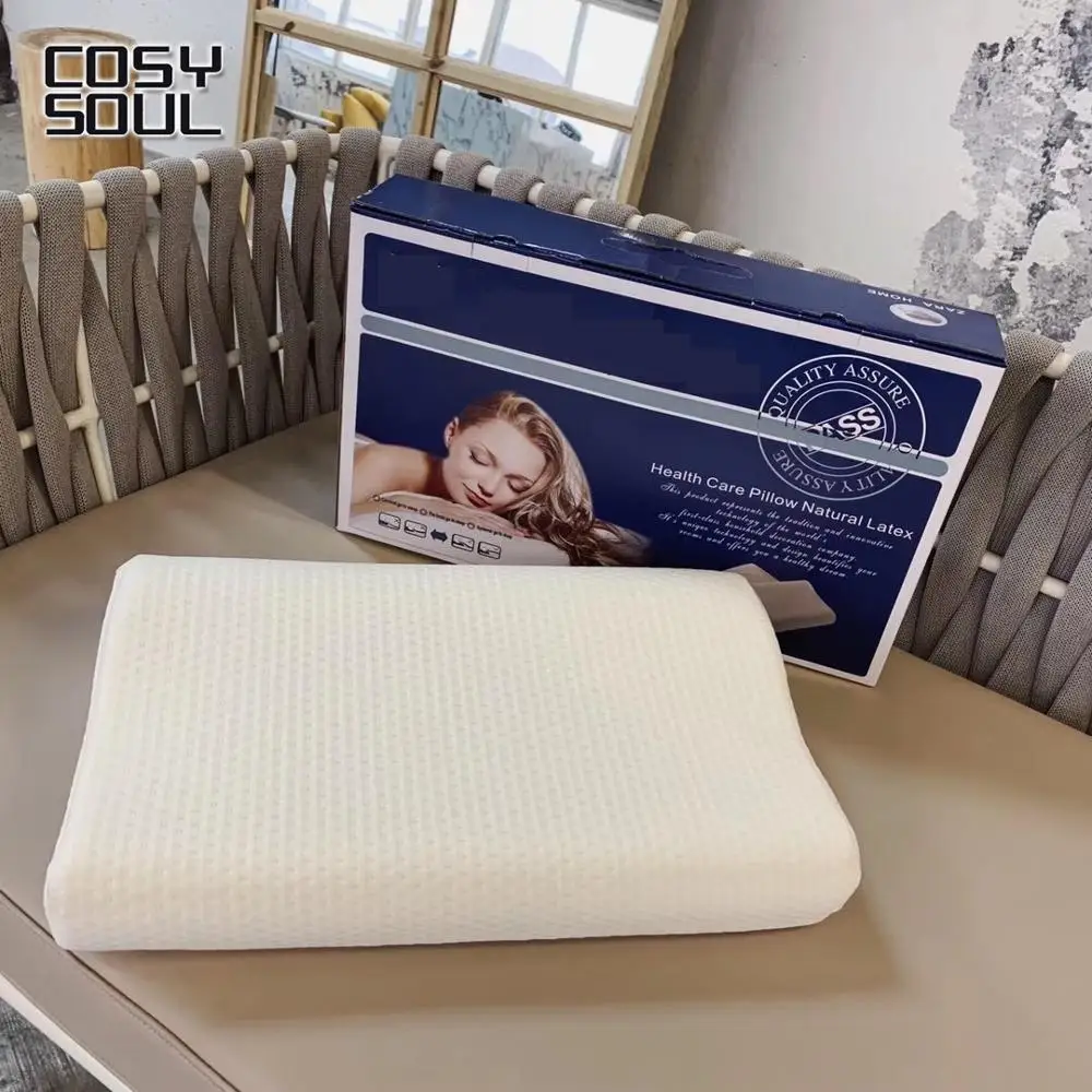 

Latex Memory Pillow Slow Rebound Single Cervical Remedial Neck Protect Vertebrae Health Care Orthopedic Pillow Core 50cmx30cm