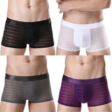 Briefs Transparent Underpants Man Clothing Boxers Shorts Underwear Mid-waist