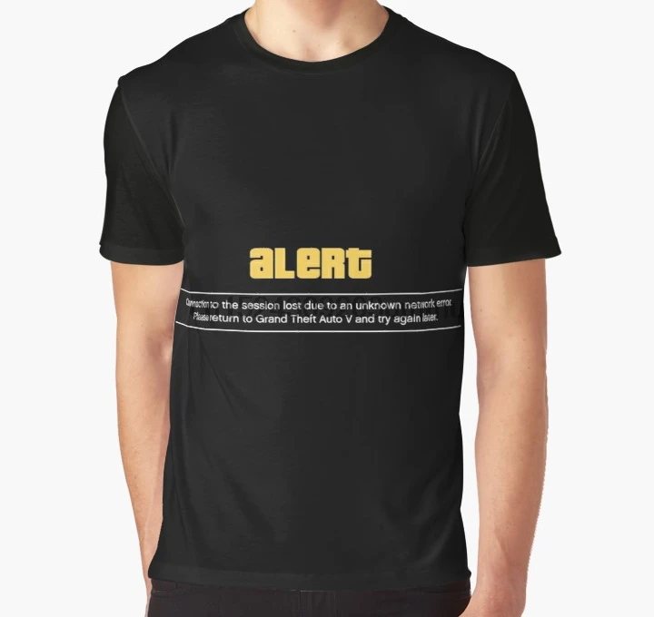 Принт по всему миру, 3D футболка, Мужская забавная футболка, Grand Theft Auto Online Alarm, GTAV, GTAO, GTA, онлайн графическая футболка