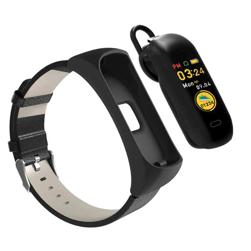 

2019 Smart Bracelet Bluetooth 4.0 headset call Fitness Activity Tracker Continuous Heart Rate Monitor Wristband For Android ios