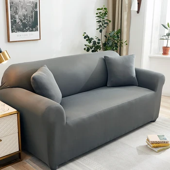 

Airldianer Solid Color Elastic Sofa Cover Spandex Modern Polyester Corner Sofa Couch Slipcover Chair Protector Living Room