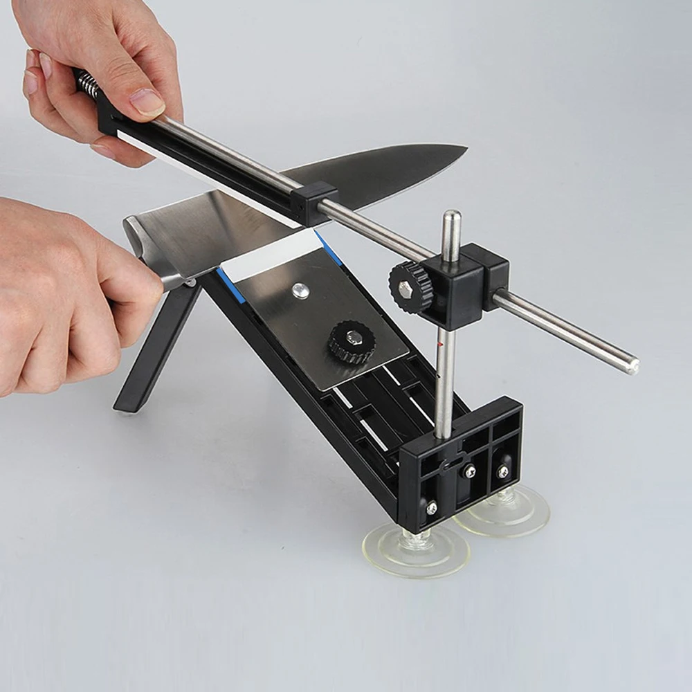 

Iron Steel Knife Sharpener With 4pcs Sharpening Stone Sharpening Whetstone Household Sharpener Kitchen Knives Tools Accessories