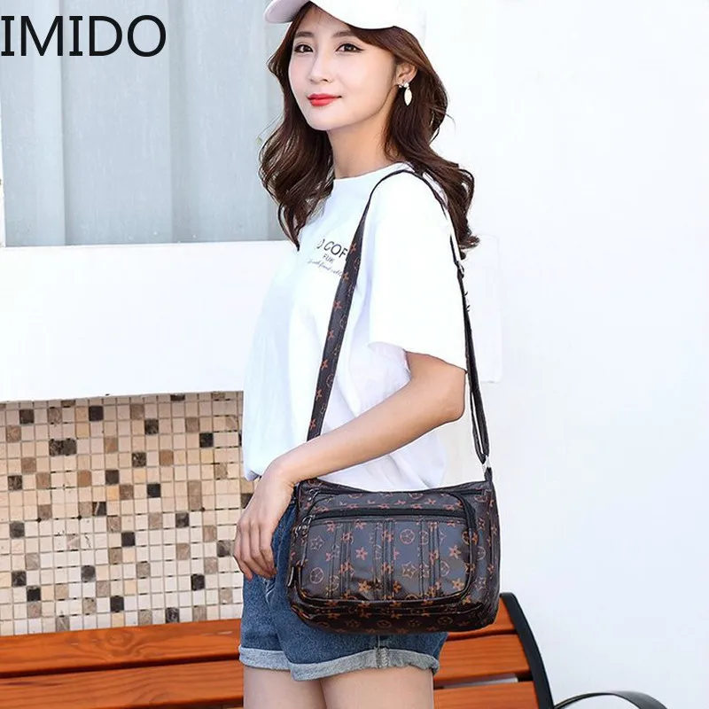 

Lady Bags 2019 New Fashion Pattern Multiple Compartment Shoulder Bag Diagonal Package Mother Package Crossbody Bags For Women