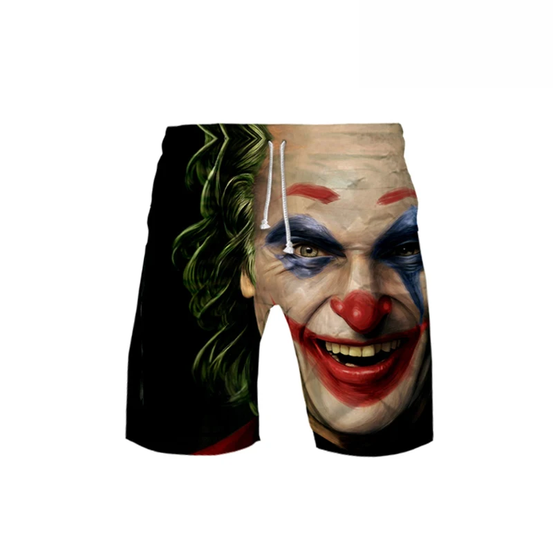 The Joker Put On A Happy Face Short Pants Cosplay Arthur Fleck Men Summer Casual Shorts 3D Print Sportwear Trouser - Цвет: 7