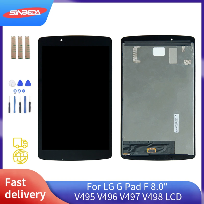 100% протестированный Оригинальный ЖК-дисплей для LG G PAD F 8 0 &quotV495 V496 V497 V498 дисплей с