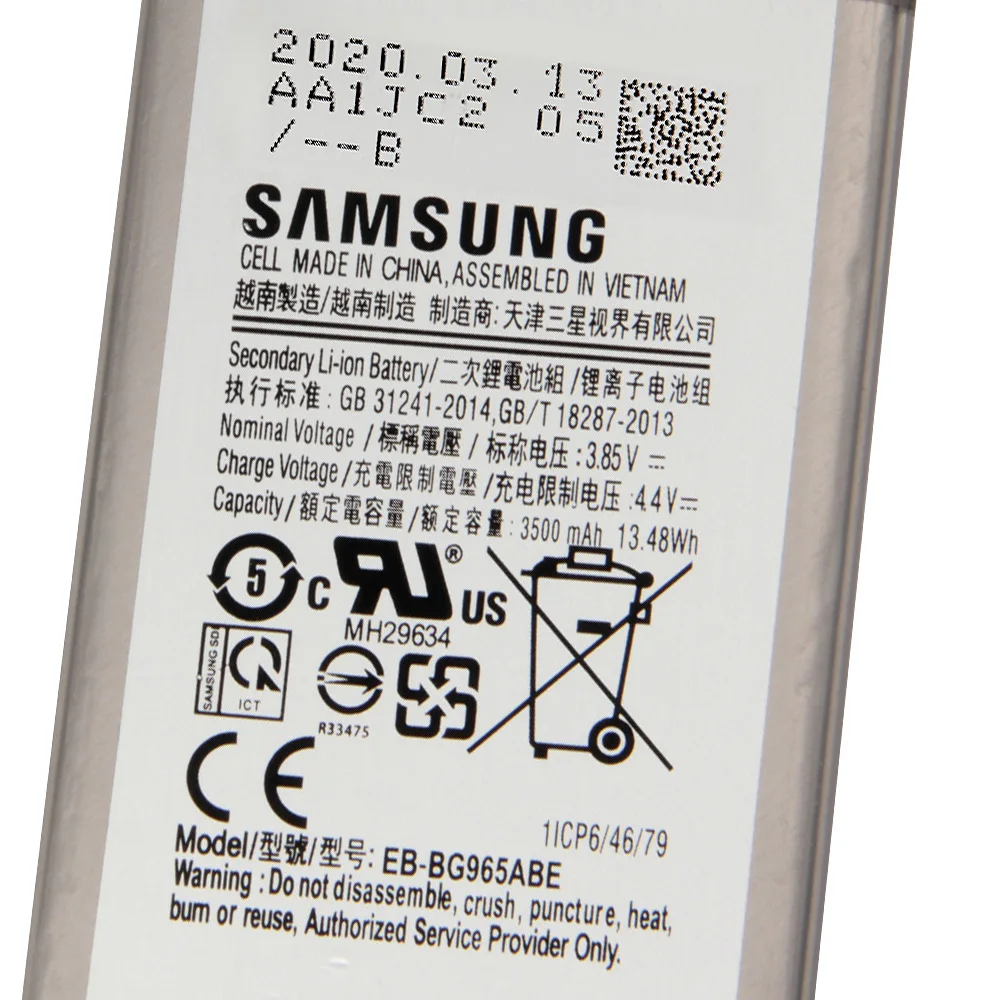 Оригинальный EB BG965ABE батареи Samsung для GALAXY S9 Plus S9Plus G9650 + G965F 3500 мАч|Аккумуляторы