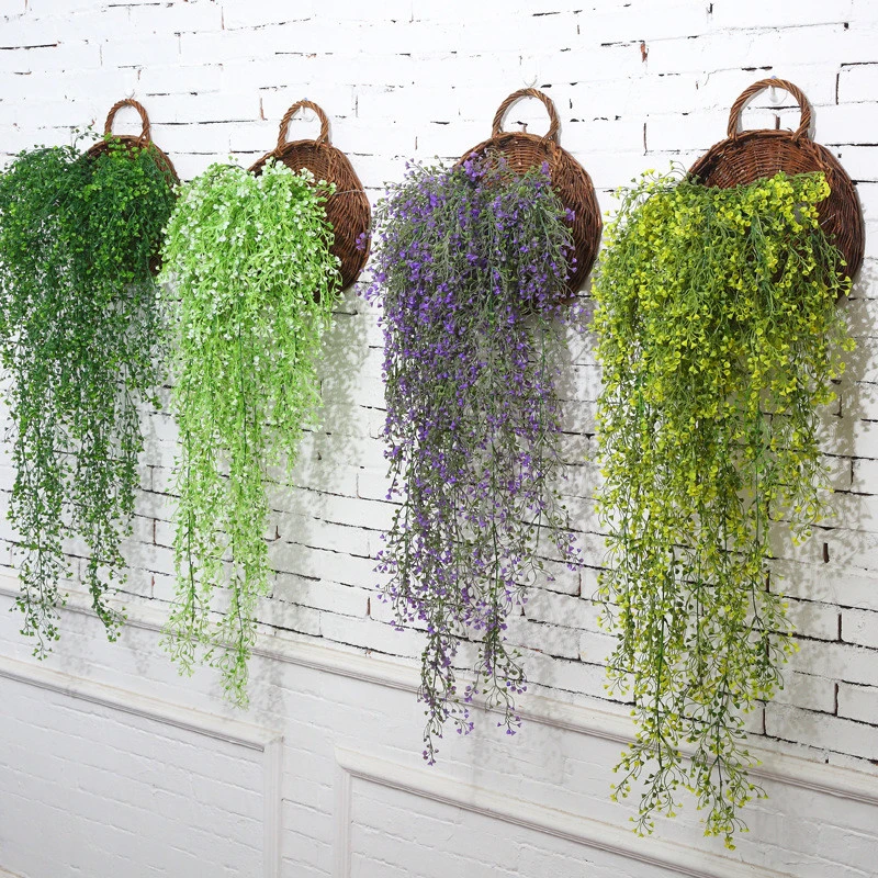 Artificial hanging garden plants
