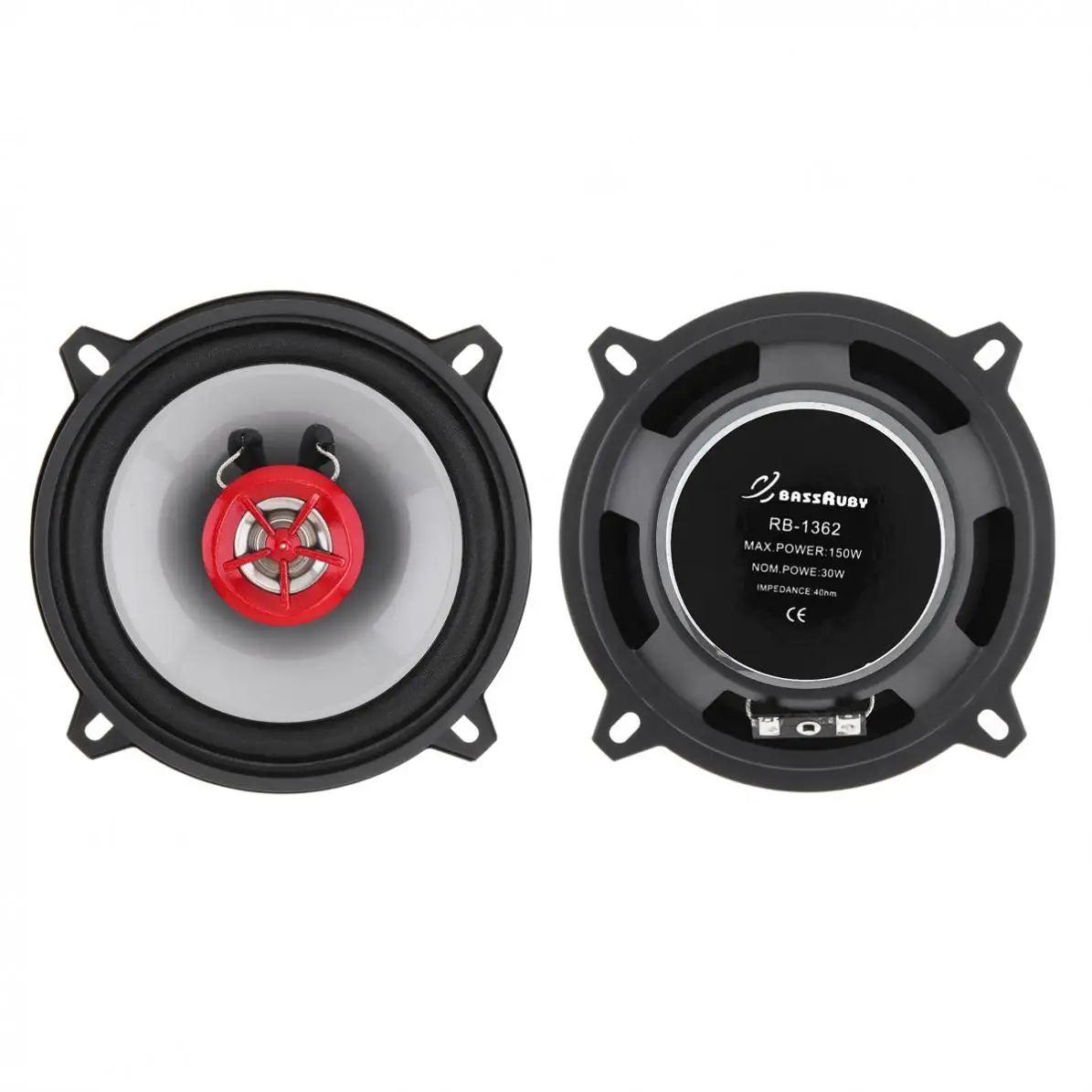 2 шт 5 дюймов 150 Вт Универсальный 2-полосный автомобильный коаксиальный динамик s аудио стерео полный диапазон частот HiFi динамик неразрушительный