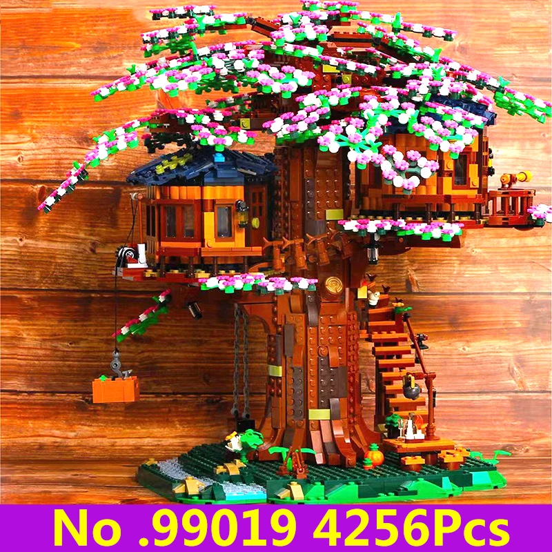 Lepinblocks 99019 идеи домик на дереве 4256 шт Набор строительных блоков 21318 игрушки для детей подарок на день рождения с фигурками King Bricks