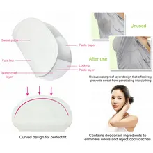 20Pcs/Box Underarm Sweat Pads Disposable Absorbent Underarm Perspiration Pad for Unisex QRD88