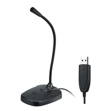 Yüksek hassasiyetli usb'li mikrofon 360 ° dönme kayıt mikrofonu için gürültü iptal canlı yayın konuşma masaüstü konferans