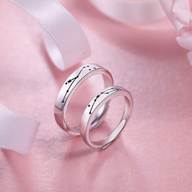 Pcs Sun Moon Lover Couple Rings Minimalist Simple Opening Ring For Men Women Couple Promise Promise Wedding Engagement Jewelry