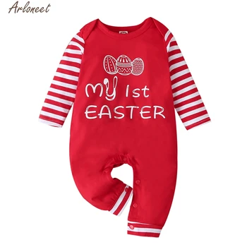 

New Newborn Baby Clothes Boys Girls Romper Long Sleeve Cotton Romper Kids Jumpsuit Playsuit Outfits My First Easter Jan 30th #