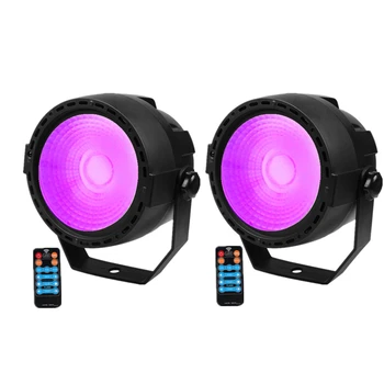 

2pcs/lot Wireless Remote Control RGB+UV Effect 30W COB LED Stage Lighting DMX LED Par Light Professional For DJ Party Club Disco