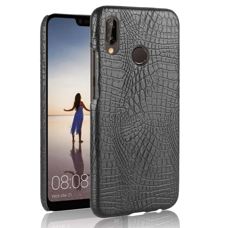 Чехол для Huawei P20 Lite чехол жесткая задняя крышка из искусственной кожи телефона