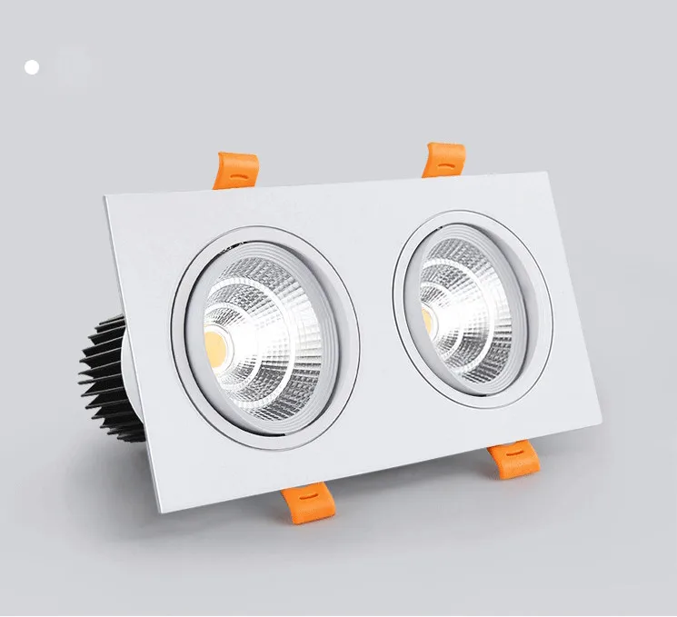 嵌入式led格栅灯_方形双头射灯天花led7w12w20w30w厂家直销---阿里巴巴_17