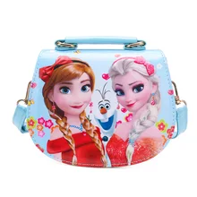 Новинка; милая сумка на плечо для девочек; детская сумка с рисунком Эльзы и бантом; детская сумка-тоут; сумка на плечо для девочек; мини-сумка;