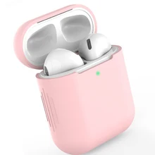 Для AirPods ТПУ силиконовый Bluetooth беспроводной чехол для наушников Защитный чехол Аксессуары для Apple Airpods зарядная коробка