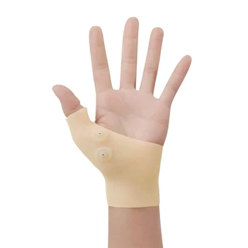 

1Pcs Magnetic Therapy Wrist Hand Thumb Support Gloves Silicone Gel Arthritis Pressure Corrector Massage Pain Relief Gloves