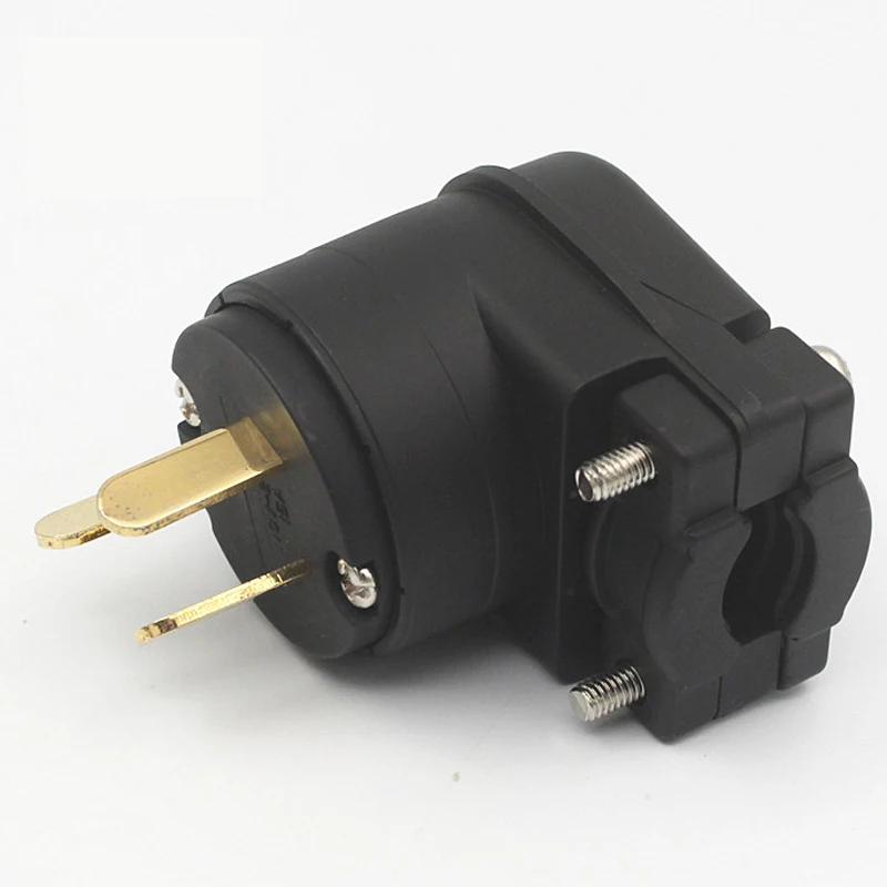 Hi end 90 градусов позолоченный штекер питания Schuko/US/AU разъем IEC Diy Fi усилитель