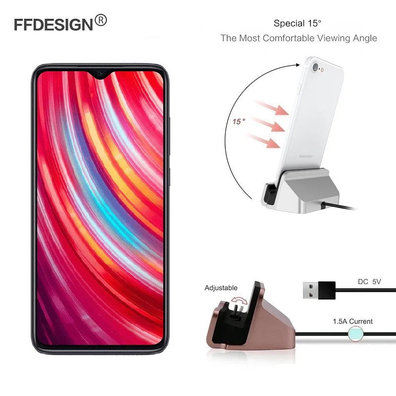 Зарядная док станция с USB кабелем для Xiaomi Redmi Note 8 7 6 5 Pro 4X 8A 7A 6A Plus|Зарядные