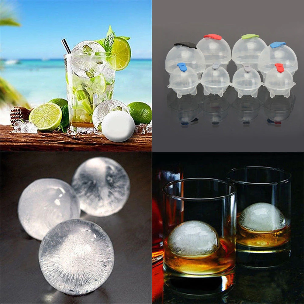 

Spherical Ice Cream Mold DIY Round Ice Hockey Ice Cube Ball Molds For Whisky Cocktails Party Accessories