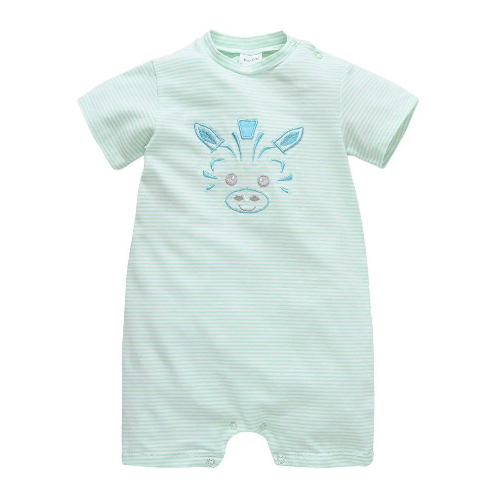 

Kavkas Summer One Piece Short Sleeve Baby Girl Boy Romper Cotton Newborn Jumpsuit 0-12 months Girl Cartoon Pajamas