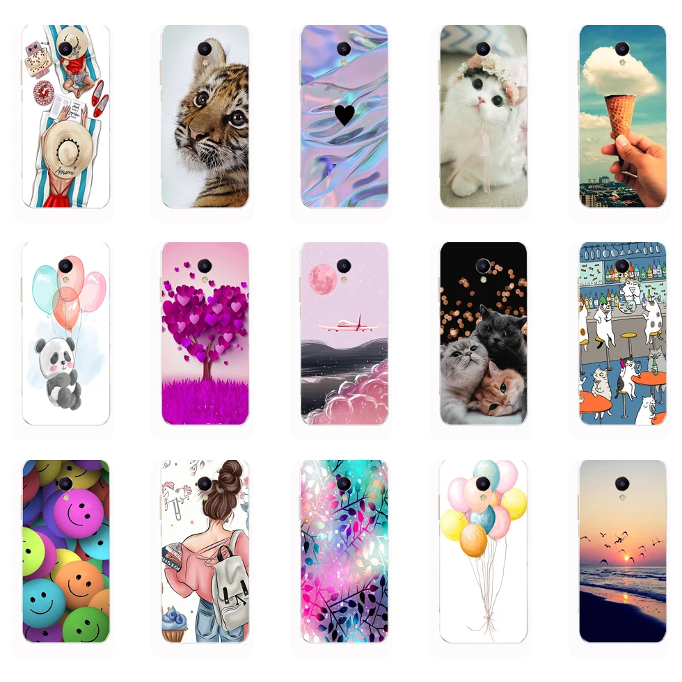 Meizu M5C Case Silicon Soft TPU Phone Cover for M5S M 5 S Coque Bumper full 360 Protective fundas cute cat dog | Мобильные телефоны