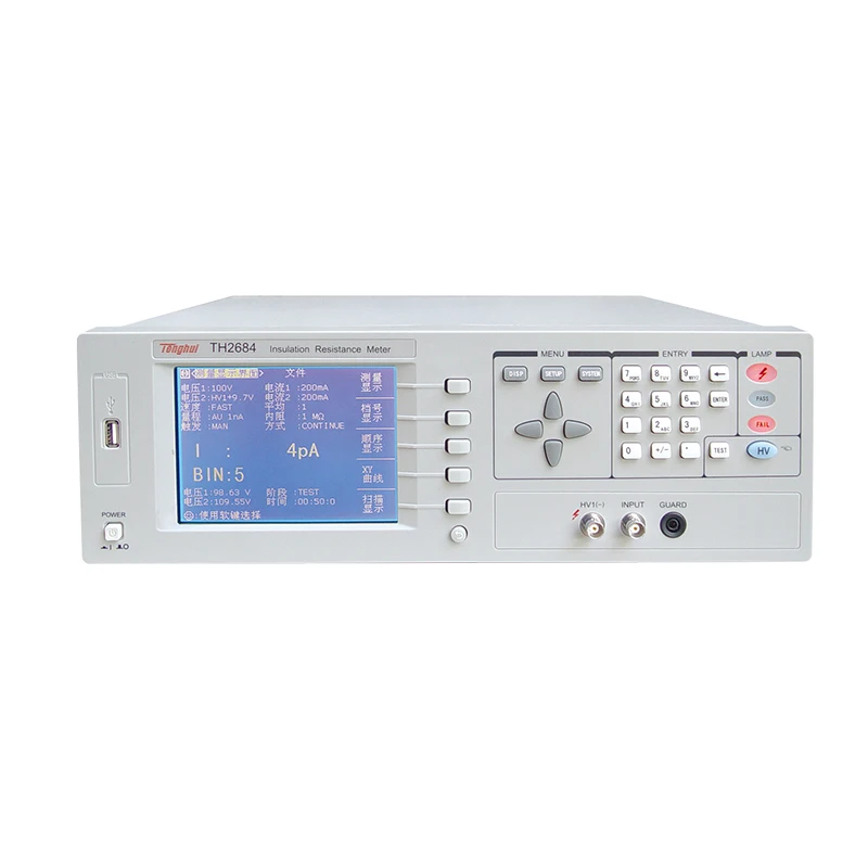 

Двухканальный Megohmmeter Teraohmmeter TH2684 с выходным напряжением