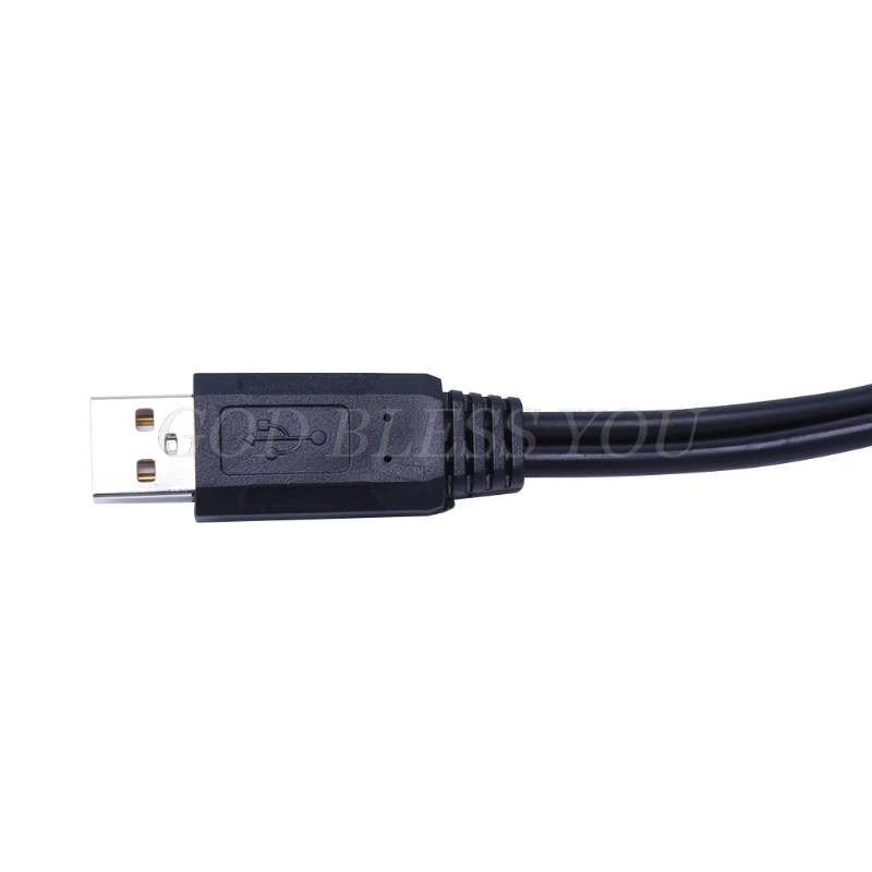 1 шт. кабельный концентратор USB 2 0 Тип A штекер на двойных разъема Y сплиттер для