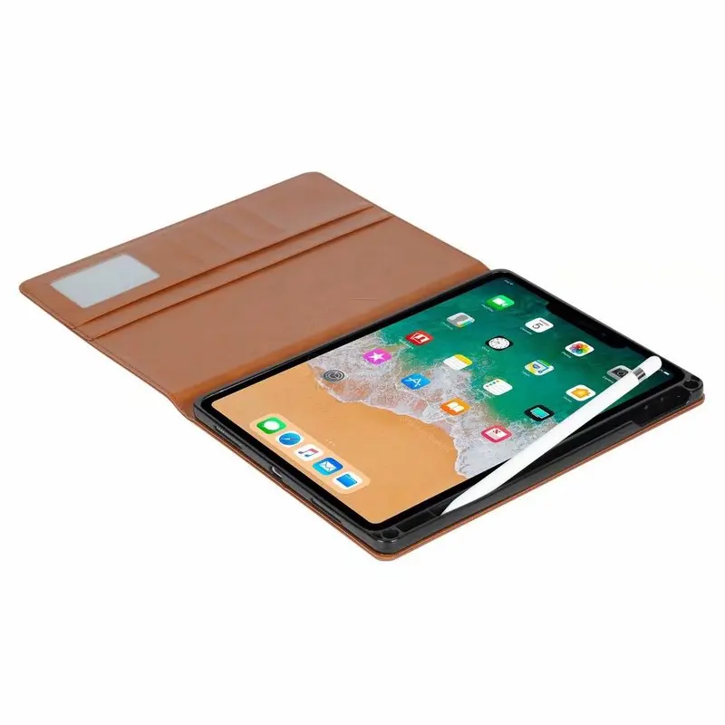 Роскошный винтажный замшевый кожаный смарт-чехол для Apple iPad Pro 11 Чехол-кошелек с подставкой для карт Магнитный чехол-книжка классический флип-чехол