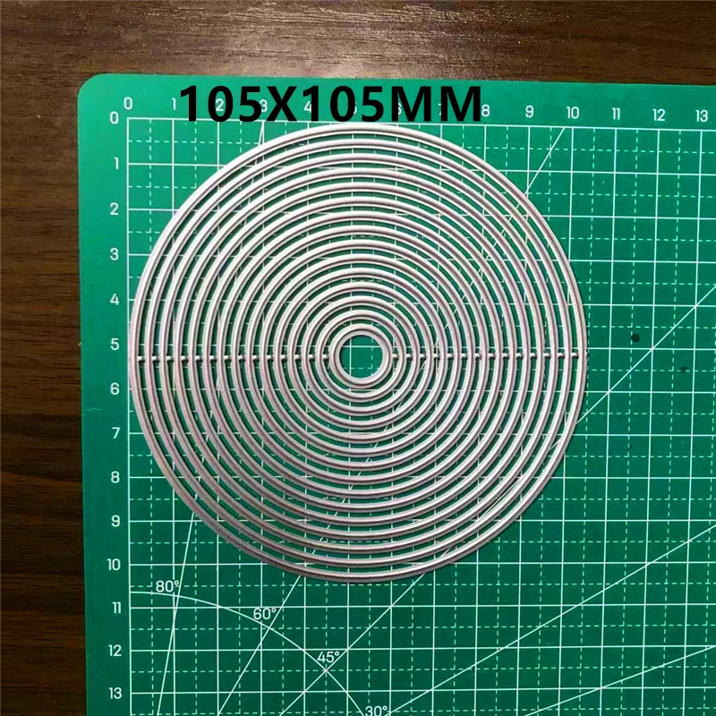 Troqueles circulares de Metal DIY para álbum de recortes, nuevo diseño, plantilla hecha a mano, molde artesanal, modelo de molde de decoración