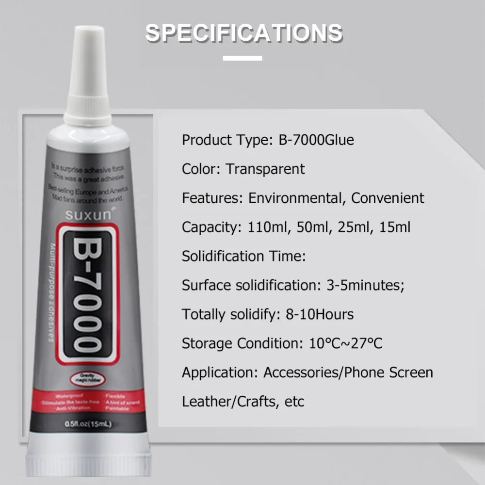 B7000 клей для мобильного телефона, сенсорный экран, суперклей, b-7000, клей для телефона, стекло, клей для ремонта, алмазная бижутерия, сделай сам, клей