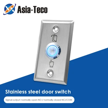 Backlight Stainless Steel Exit Button Switch Door  Push Sensor Opener Release for Access control system 1
