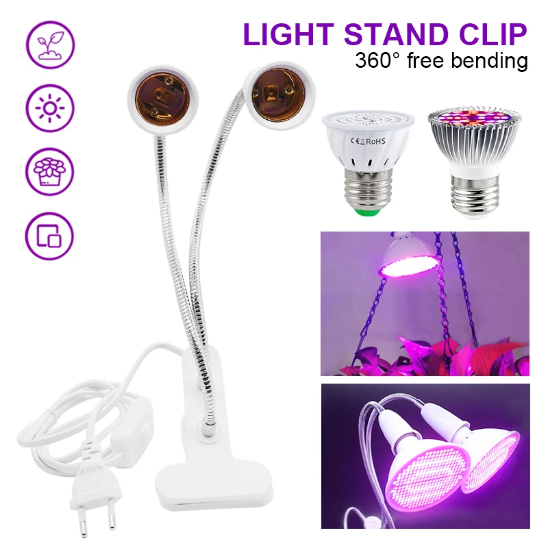 

Full Spectrum E27 Indoor Greenhouse Plant Growth Light LED Plant Growth Light Pytolamp Flower Seedling LED Plant Growth Tent Fit