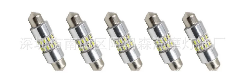 

Foreign Trade 360-Degree Shining 31 Size Double-Pointed Car LED Reading Bulb 3014-24SMD Roof Light 12V DC