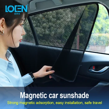 

LOEN New Car Sunshade Retractable UV Protection Cover Sun Shield Black For Vehicle Windshield Side Windows for SUV Cars