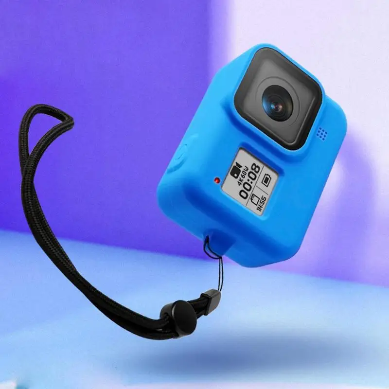 Цветной силиконовый чехол для Gopro Hero 8, черный чехол, защитный чехол, полный чехол для Gopro 8, аксессуары для экшн-камеры