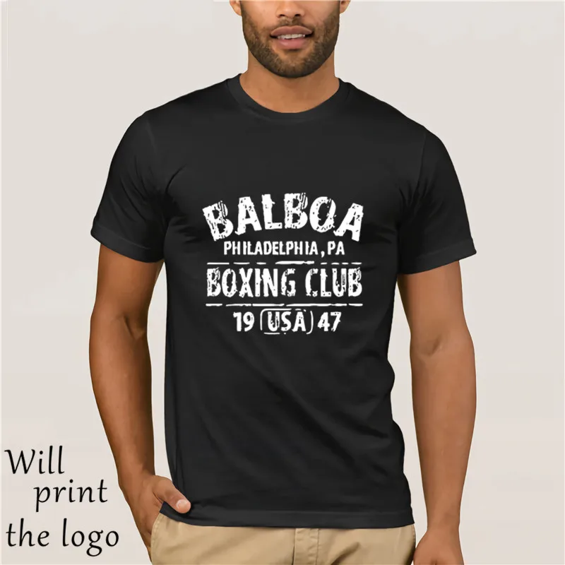 Летняя хлопковая Футболка BALBOA Боксерский клуб 1947 раньше перчатки ретро комплект