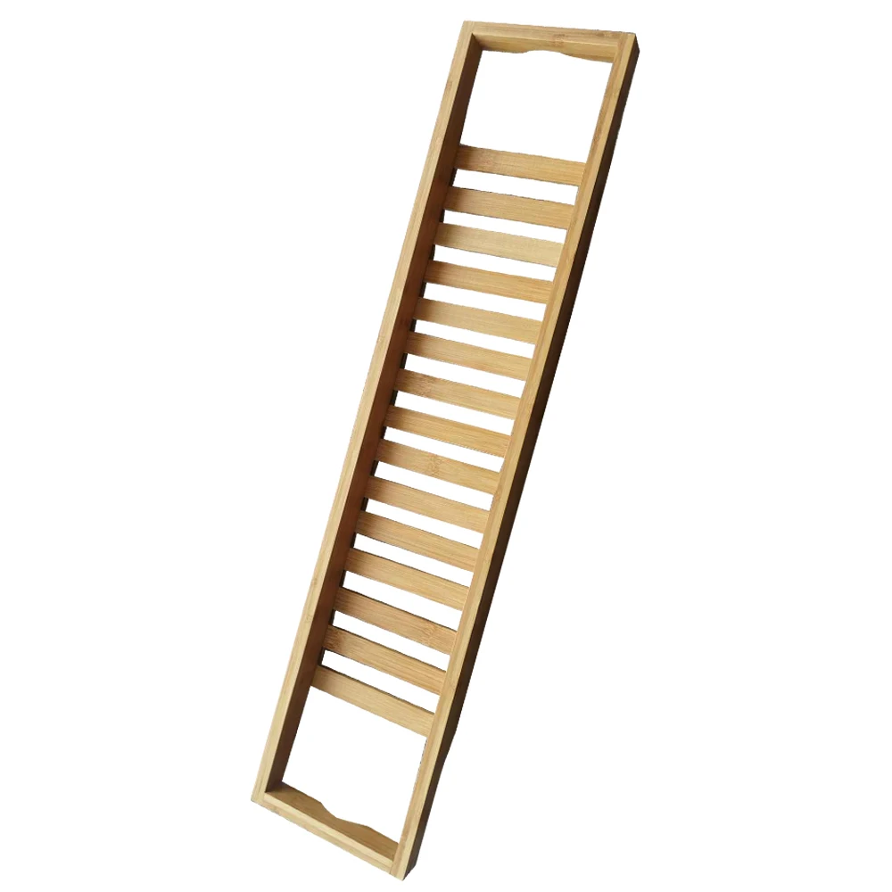 Hot Nonslip Bathtub Caddy Tray Bamboo Spa Organizer Soap Book Wine Towel Holder Bathroom Accessories | Дом и сад