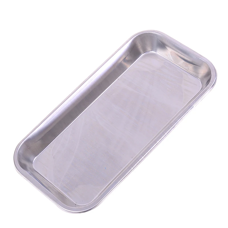 1PCS metal tray Medical Surgical Dental Dish Environmental Convenient Useful Popular Tray Lab Instrument Tools Storage