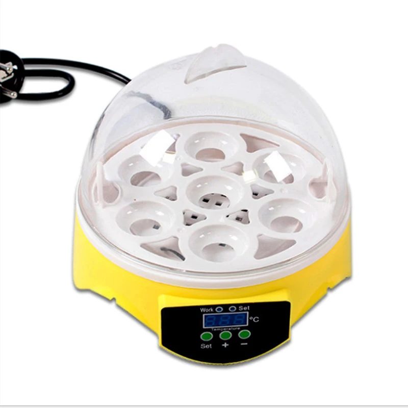 Мини 7 яиц автоматический инкубатор птицы инкубатор Брудер цифровой маленький мини-инкубатор для яиц контроль температуры