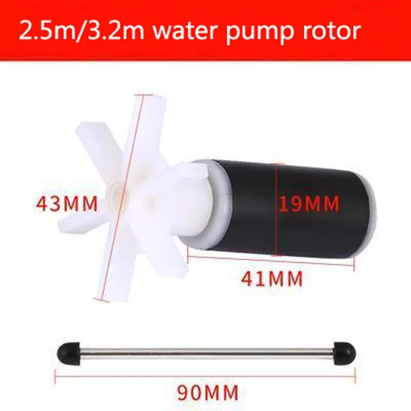 

1pc New Engraving Machine Water Pump Rotor Submersible Pump Rotor Ceramic Shaft Core Mini Water Pump Rotor