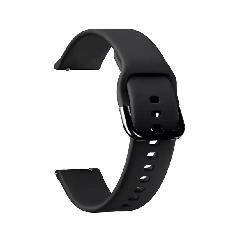 Sleek 20mm Silicone Sport Watchband - Universal Fit Bracelet Strap
