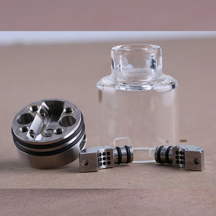 Hugsvape Ringlord RDA сетчатая катушка DIY Rebuildable стеклянный бак 27 мм Squonk Vape танк с BF контактный распылитель