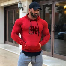 Мышцы Фитнес брата; сезон весна-осень; Повседневное напечатаны Slim Fit с капюшоном спортивный костюм для футбольных тренировок, пальто Для Мужчин's