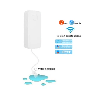 

Wifi Water leakage detector sensor Home security Flood Overflow Alarm app notification