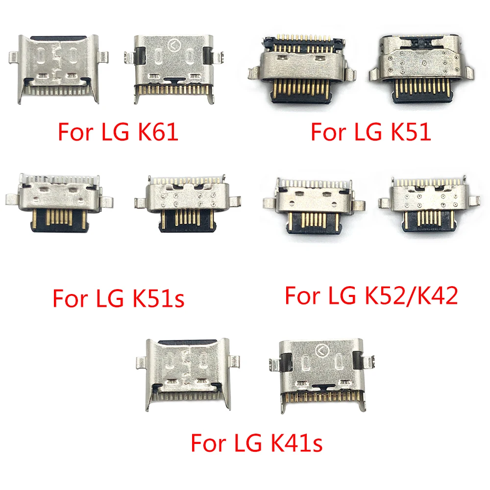 10 шт./лот USB-коннектор для зарядки разъем док-станции порт LG K41S K51 K51S K52 K42 K61 K50 K50s |