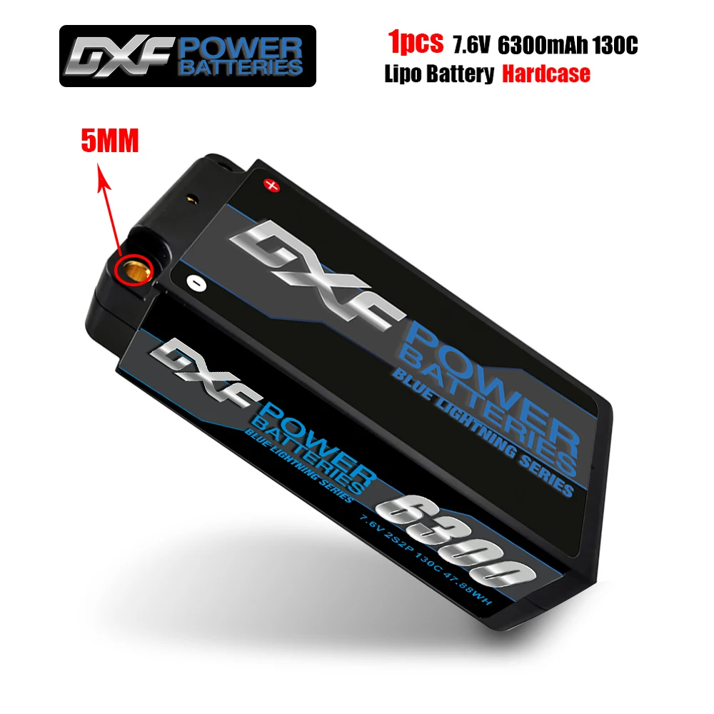 Batterie LiPo 2S 7.4V 6300mAh XT60/XT90/EC5/Deans pour RC