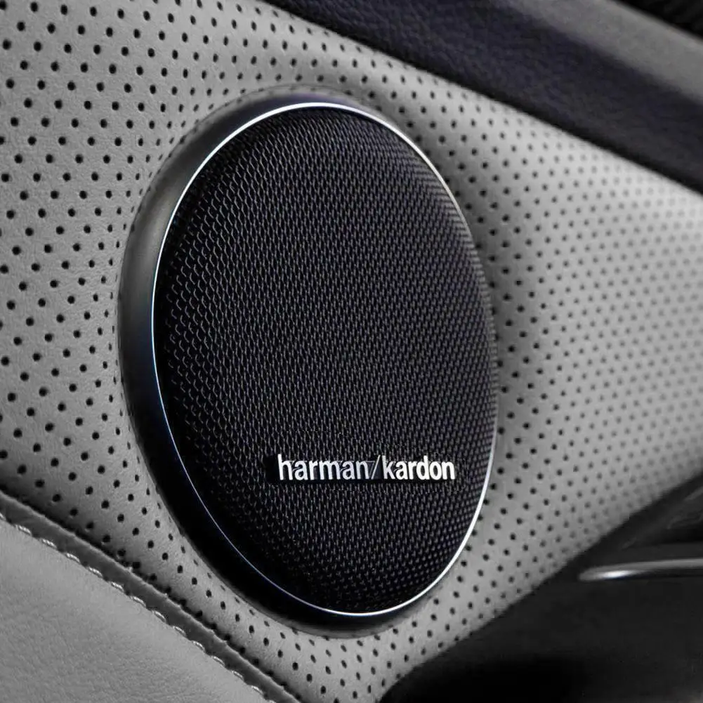 3D Алюминий harman/kardon логотип Hi-Fi автомобильный динамик аудио значок эмблема с 2